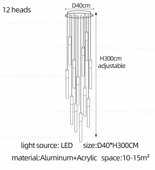 Lucian bar chandelier